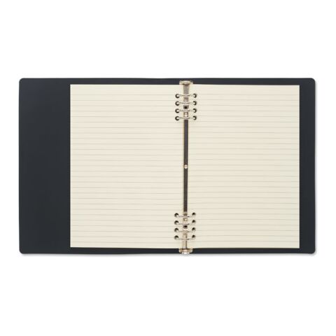 DIN A5 PU-Notizbuch schwarz