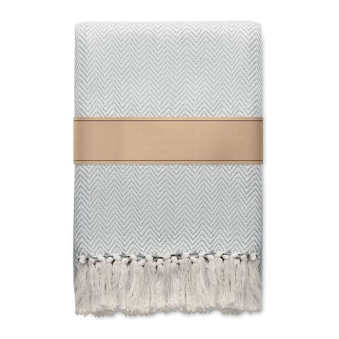 Decke recycelter Polycotton beige