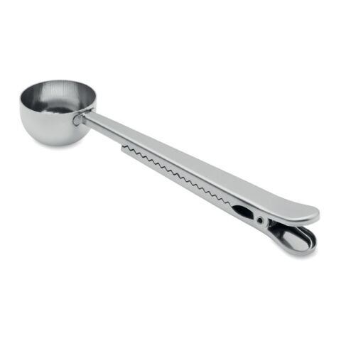 Dosierlöffel mit Klemme silber
