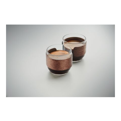 Kaffeegläser-Set holzfarben