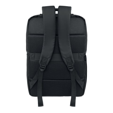 15" PU RPET Laptop-Rucksack schwarz
