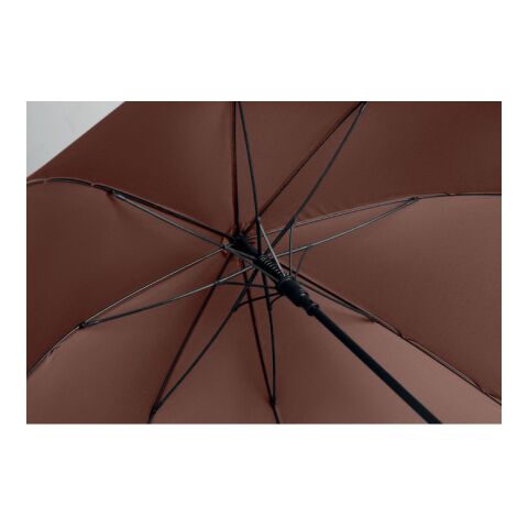 27" Regenschirm Holzgriff braun