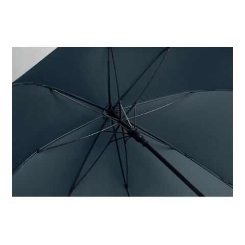 27" Regenschirm Holzgriff blau