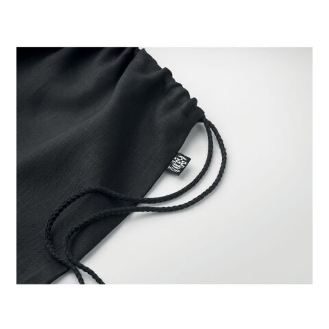 Hanf Beutel mit Kordelzug schwarz | ohne Werbeanbringung | Nicht verfügbar | Nicht verfügbar | Nicht verfügbar