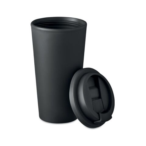 Doppelwandiger Becher 475ml schwarz | ohne Werbeanbringung | Nicht verfügbar | Nicht verfügbar