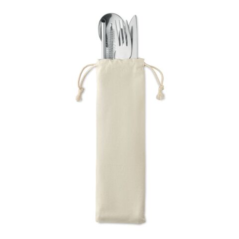 Besteck-Set Edelstahl beige | ohne Werbeanbringung | Nicht verfügbar | Nicht verfügbar | Nicht verfügbar