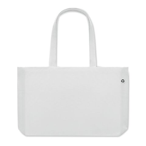 Recycelte Canvas-Tasche weiß | ohne Werbeanbringung | Nicht verfügbar | Nicht verfügbar | Nicht verfügbar