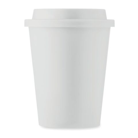 Doppelwandiger Becher PP 300ml weiß | ohne Werbeanbringung | Nicht verfügbar | Nicht verfügbar