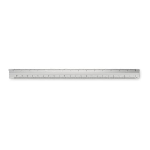 Dreikantlineal Aluminium 30cm mattsilber | ohne Werbeanbringung | Nicht verfügbar | Nicht verfügbar