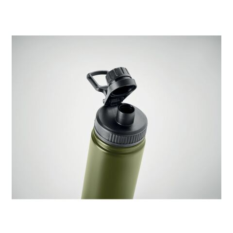 Doppelwandige Flasche 500 ml mit Trageschlaufe dunkelgrün | ohne Werbeanbringung | Nicht verfügbar | Nicht verfügbar | Nicht verfügbar