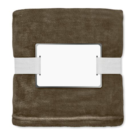 Recycelt PET-Flanell Fleece-Decke 280g/m² Erde | ohne Werbeanbringung | Nicht verfügbar | Nicht verfügbar | Nicht verfügbar