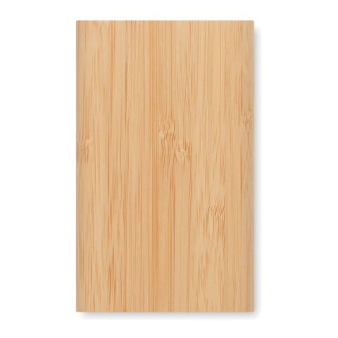 Powerbank 4000 mAh mit Gehäuse aus Bambus holzfarben | ohne Werbeanbringung | Nicht verfügbar | Nicht verfügbar