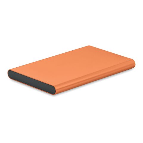 Powerbank 4000 mAh mit Gehäuse aus Aluminium orange