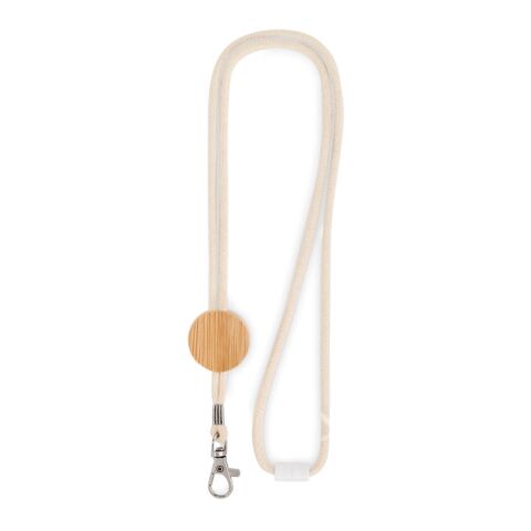 Lanyard mit Metallkarabiner beige | ohne Werbeanbringung | Nicht verfügbar | Nicht verfügbar | Nicht verfügbar