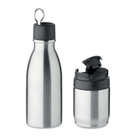 2in1 Isolierflasche 500ml mattsilber | ohne Werbeanbringung | Nicht verfügbar | Nicht verfügbar | Nicht verfügbar