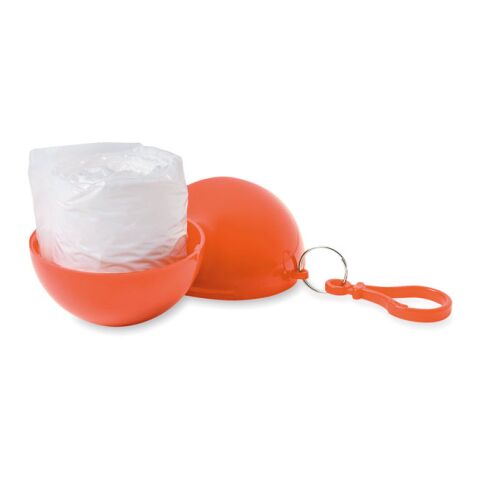 Regenponcho in Kugel orange | ohne Werbeanbringung | Nicht verfügbar | Nicht verfügbar
