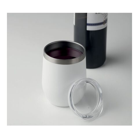Doppelwandiger Trinkbecher 350 ml weiß | ohne Werbeanbringung | Nicht verfügbar | Nicht verfügbar | Nicht verfügbar
