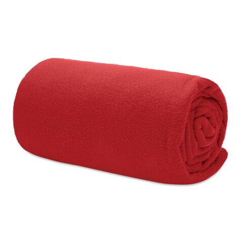 RPET Fleece-Reisedecke rot