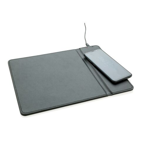 Mousepad mit Wireless-5W-Charging Funktion schwarz | ohne Werbeanbringung | Nicht verfügbar | Nicht verfügbar