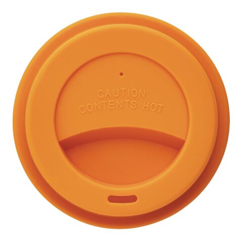 ECO PLA Kaffeebecher orange-weiß | ohne Werbeanbringung | Nicht verfügbar | Nicht verfügbar