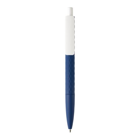 X3-Stift mit Smooth-Touch navy blau-weiß | ohne Werbeanbringung | Nicht verfügbar | Nicht verfügbar