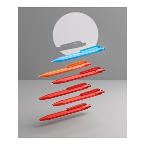 Prodir QS50 Druckkugelschreiber Soft Touch mit Metallclip gelb-silber | Blau | ohne Werbeanbringung