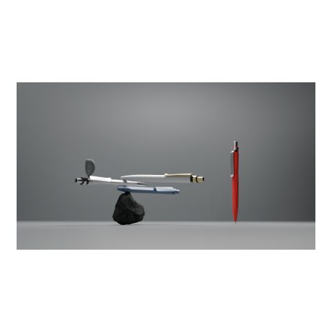 Prodir QS20 Druckkugelschreiber Stone mit Metallclip weiß-silber | Blau | ohne Werbeanbringung