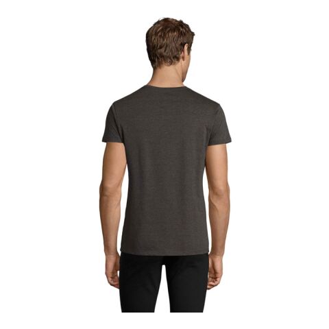 REGENT F HERRENT-SHIRT 150g koks melange | L | 1-farbiger Siebdruck | Rückseite | 280 mm x 420 mm | Nicht verfügbar