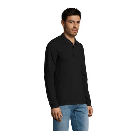 PERFECT MEN LSL POLO 180g schwarz | S | ohne Werbeanbringung | Nicht verfügbar | Nicht verfügbar | Nicht verfügbar