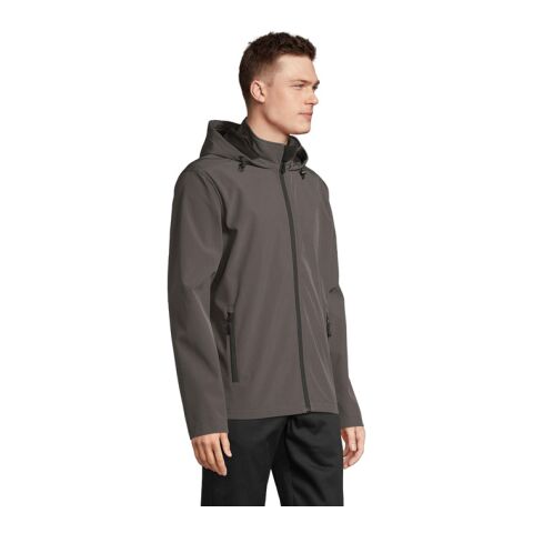 RACE MEN HOODED JACKET anthrazitgrau | XL | ohne Werbeanbringung