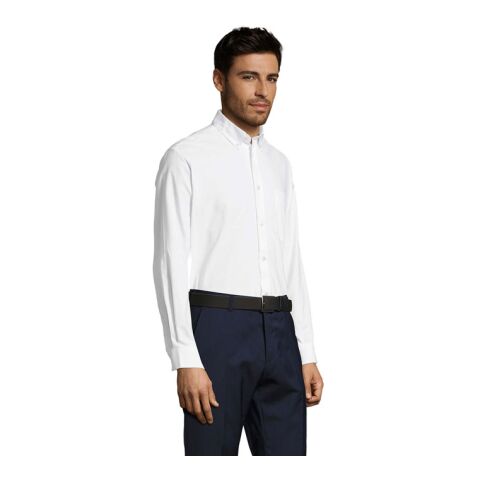 Boston Herren-Oxfordhemd weiß | L