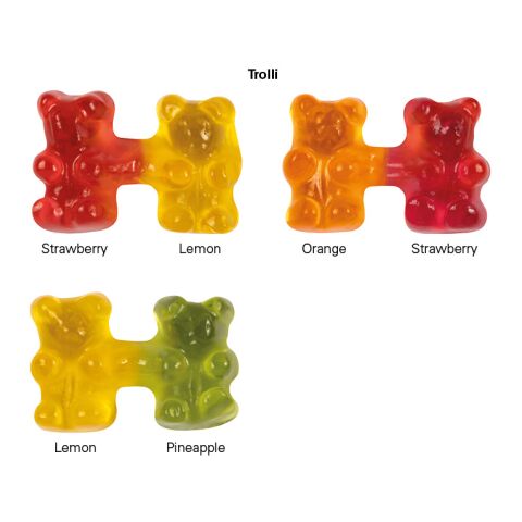 Team Gummibärchen weiß | ohne Werbeanbringung | Recyclingfähiges Papier