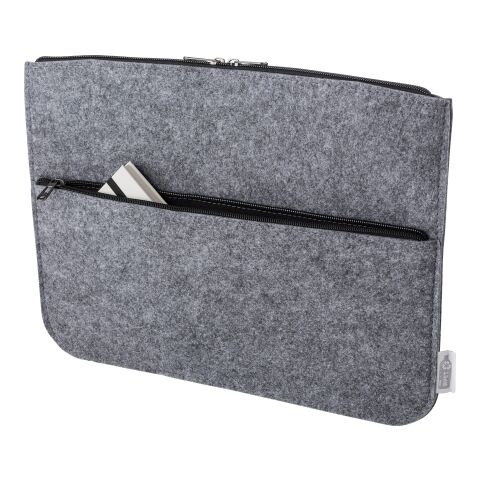 RPET Laptop-Tasche Emilia aus Filz dunkelgrau | ohne Werbeanbringung | Nicht verfügbar | Nicht verfügbar