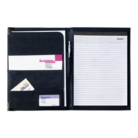 Konferenzmappe Oxford aus PU mit Metallecken A4 Blau | ohne Werbeanbringung | Nicht verfügbar | Nicht verfügbar