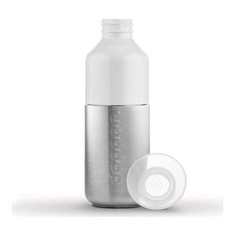 Dopper Steel 350 ML silber/weiß | Digitaldruck | Vorderseite | 30 mm x 40 mm