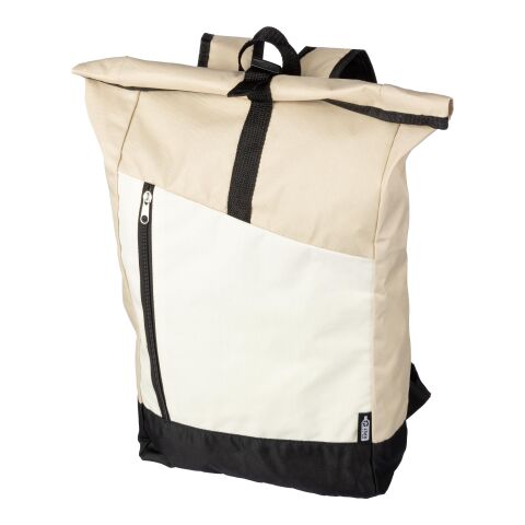 rPET (600D) Rolltop-Rucksack Marlene beige | ohne Werbeanbringung | Nicht verfügbar | Nicht verfügbar