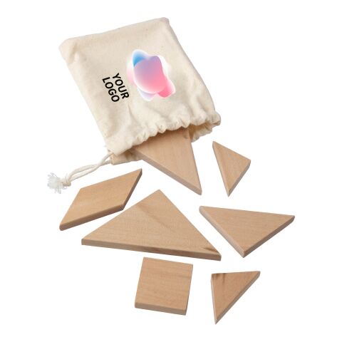 Natürliches Holz-Tangram-Puzzle Ulrike Braun | ohne Werbeanbringung | Nicht verfügbar | Nicht verfügbar
