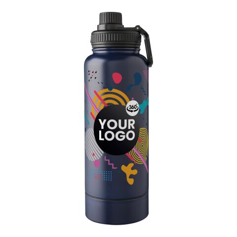 Doppelwandige Edelstahl-Trinkflasche 1000 ml Nathaniel Weiß | ohne Werbeanbringung | Nicht verfügbar | Nicht verfügbar