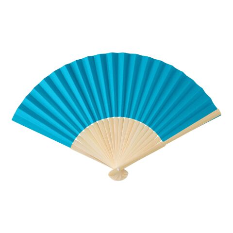 Handfächer aus Bambus Elio Hellblau | ohne Werbeanbringung | Nicht verfügbar | Nicht verfügbar