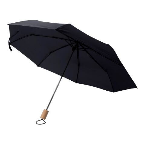 RPET 190T Regenschirm Brooklyn Schwarz | ohne Werbeanbringung | Nicht verfügbar | Nicht verfügbar
