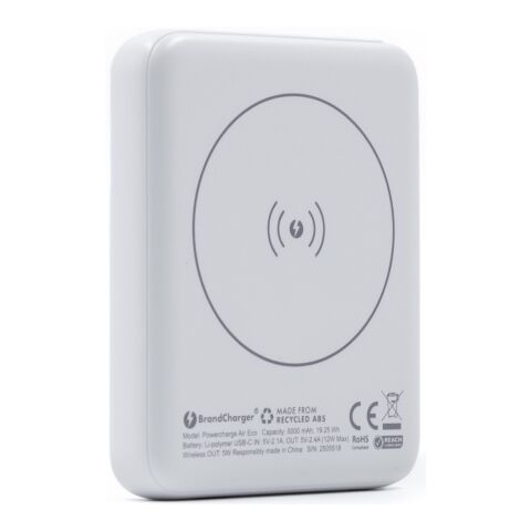 BrandCharger Powercharge Air kabellose Powerbank Weiß | ohne Werbeanbringung | Nicht verfügbar | Nicht verfügbar