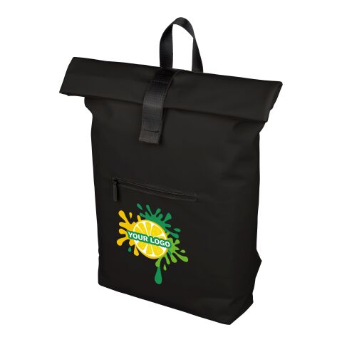 Recycelter PU-Rucksack Naiya Blau | ohne Werbeanbringung