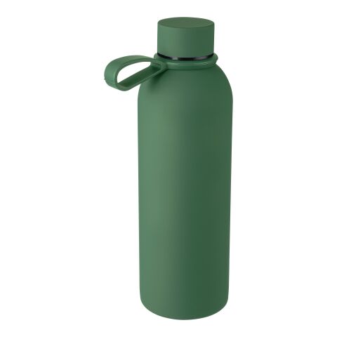 Doppelwandige Trinkflasche aus recyceltem Edelstahl (500 ml) Sena Blau | ohne Werbeanbringung | Nicht verfügbar | Nicht verfügbar