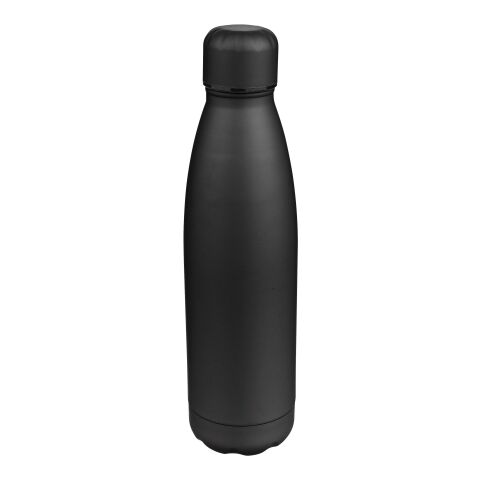 Recycelte doppelwandige Trinkflasche 500 ml Sunny Schwarz | ohne Werbeanbringung | Nicht verfügbar | Nicht verfügbar