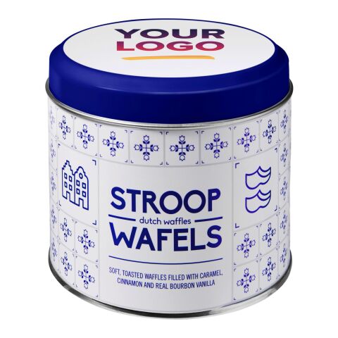 Metalldose für Stroopwafel 'Amsterdam' Silber