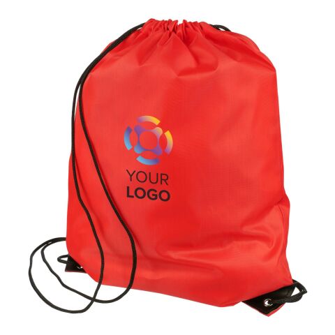 210D Polyester Kordelzug Rucksack Isolde Hellblau