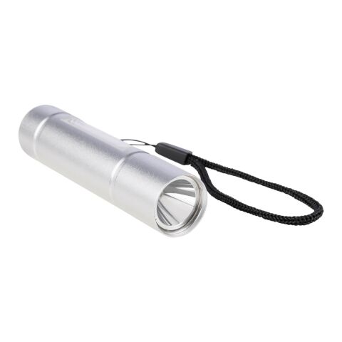 Taschenlampe aus recyceltem Aluminium COB Sami Silber