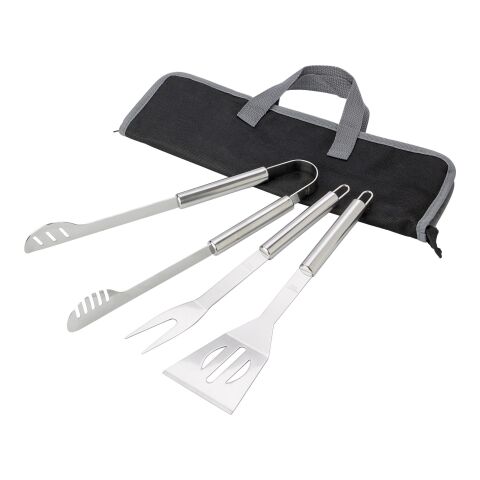 Grillset &#039;Basic&#039; aus Edelstahl Silber | ohne Werbeanbringung | Nicht verfügbar | Nicht verfügbar
