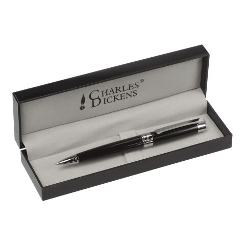 Charles Dickens Kugelschreiber &#039;Troja&#039; aus Metall Schwarz | ohne Werbeanbringung | Nicht verfügbar | Nicht verfügbar