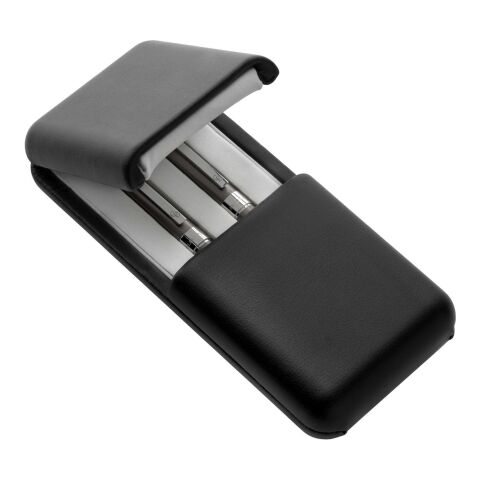 Charles Dickens Schreibset &#039;Avangard&#039; aus Metall Grau | ohne Werbeanbringung | Nicht verfügbar | Nicht verfügbar